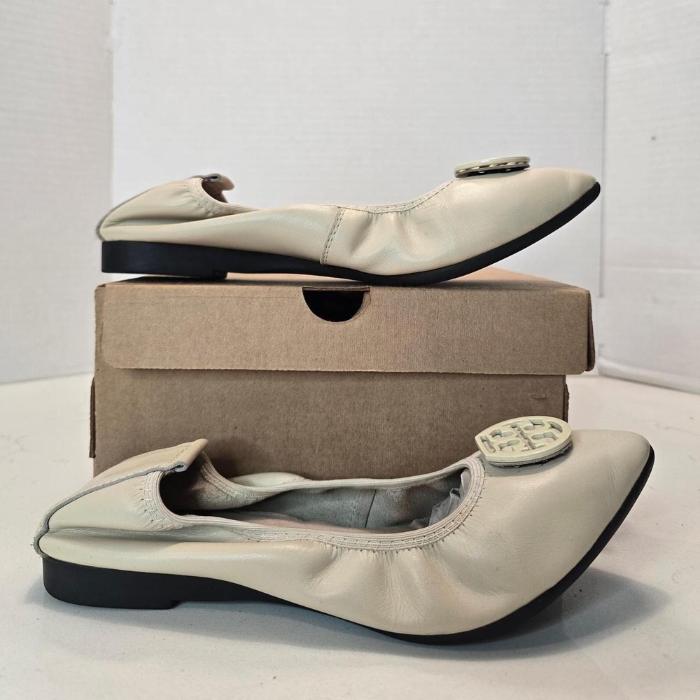 Tory Burch ballet flats in cream & Black Women's Size 6-6 US no box